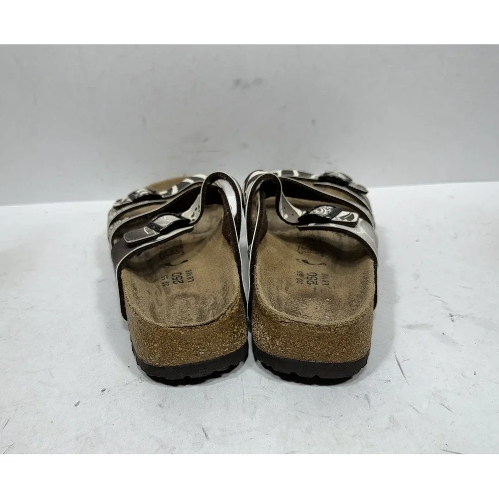 Birkenstock Birki's Salina Brown Paisley Birko Flor Sandals Womens Size 8 N 39
